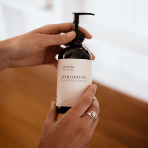 Avocado Oil - Natural Chlorophyll + Oleic Acid - Valentia Skincare