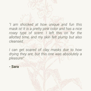 Bentonite Clay Mask - Dead Sea Mud, Aloe + Honeysuckle - Valentia Skincare