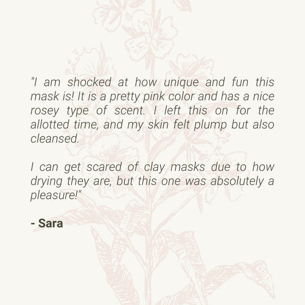 Bentonite Clay Mask - Dead Sea Mud, Aloe + Honeysuckle - Valentia Skincare