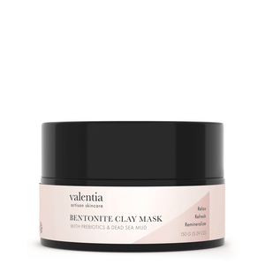Bentonite Clay Mask - Dead Sea Mud, Aloe + Honeysuckle - Valentia Skincare
