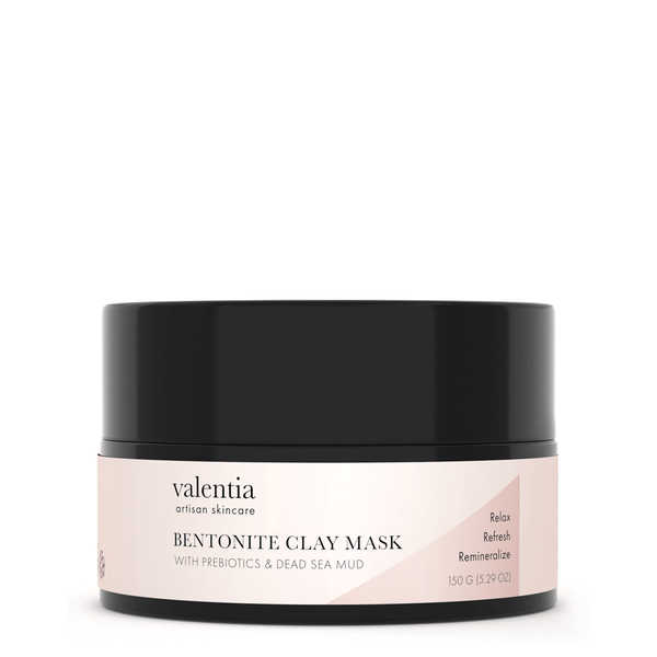 Bentonite Clay Mask - Dead Sea Mud, Aloe + Honeysuckle - Valentia Skincare