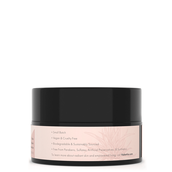 Bentonite Clay Mask - Dead Sea Mud, Aloe + Honeysuckle - Valentia Skincare