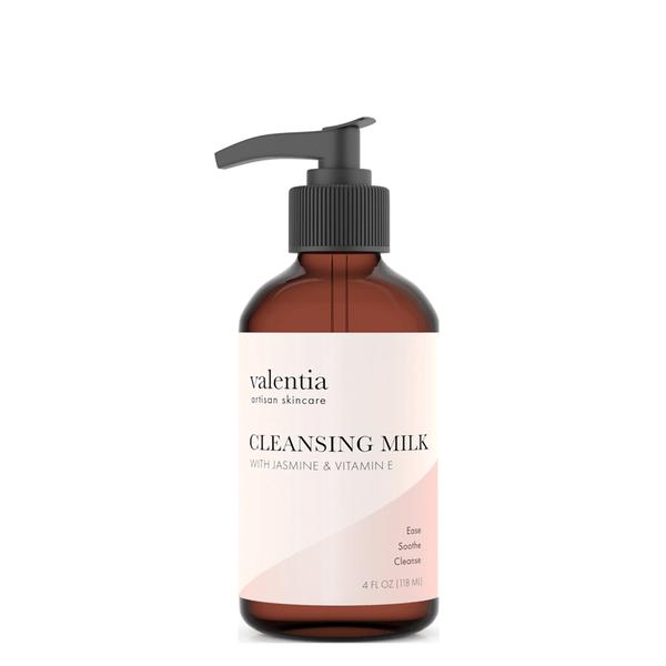 Cleansing Milk - Natural Salicin, Yucca Root + Jasmine - Valentia Skincare