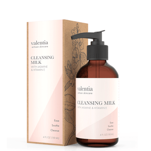 Cleansing Milk - Natural Salicin, Yucca Root + Jasmine - Valentia Skincare