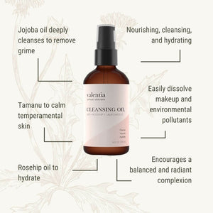 Cleansing Oil - Jojoba, Olive Oil + Carrot Seed *SALE* - Valentia Skincare