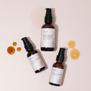 The Serum Set - Hyaluronic Acid Serum, Vitamin C Serum, Vitamin B3 Serum - Valentia Skincare