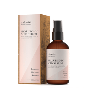 Hyaluronic Acid Serum - 5% HA, Prebiotic Peptides + Coconut Fruit Extract - Valentia Skincare