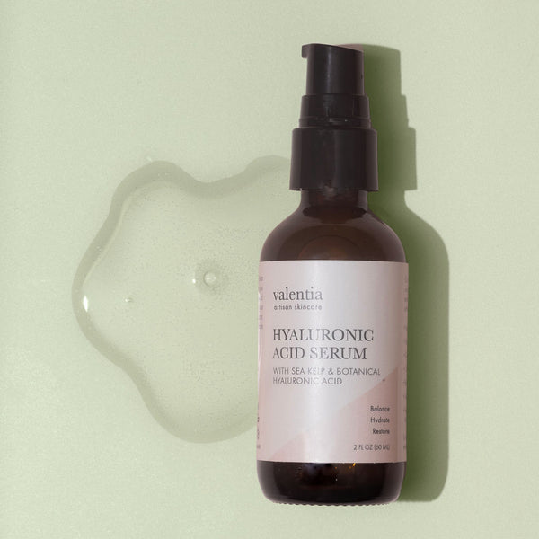 Hyaluronic Acid Serum - 5% HA, Prebiotic Peptides + Coconut Fruit Extract - Valentia Skincare