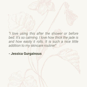 Jade Facial Roller - Handcrafted Natural Jade - Valentia Skincare