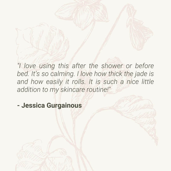 Jade Facial Roller - Handcrafted Natural Jade - Valentia Skincare