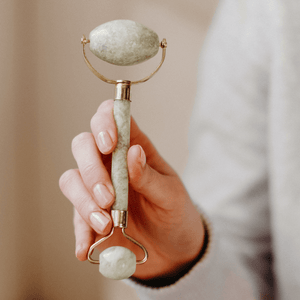 Jade Facial Roller - Handcrafted Natural Jade - Valentia Skincare