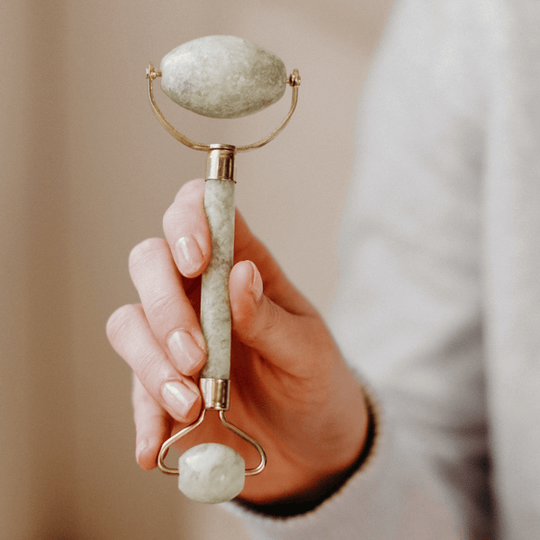Jade Facial Roller - Handcrafted Natural Jade - Valentia Skincare