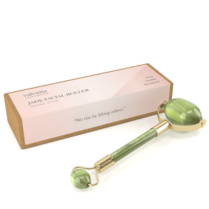 Jade Facial Roller - Handcrafted Natural Jade - Valentia Skincare
