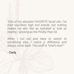 Prickly Pear Oil - Cold Pressed & Unrefined - Natural Vitamin E, K + Amino Acids. - Valentia Skincare