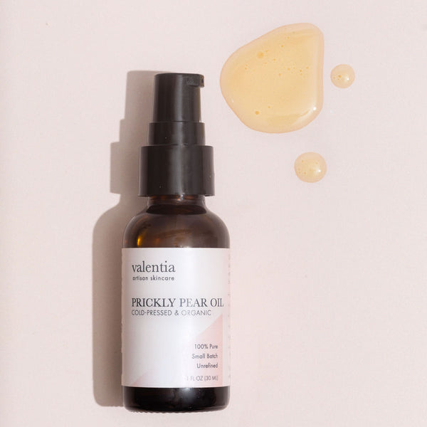 Prickly Pear Oil - Cold Pressed & Unrefined - Natural Vitamin E, K + Amino Acids. - Valentia Skincare