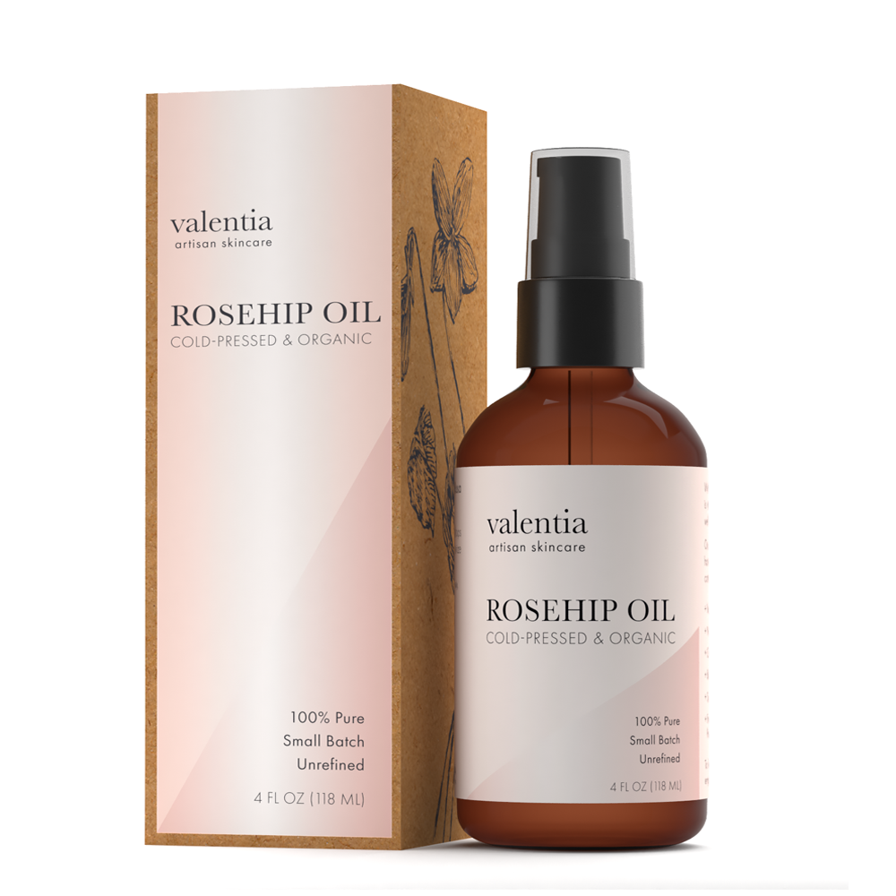 Rosehip Oil - Natural Trans-retinoic Acid + Beta-carotene *SALE* - Valentia Skincare