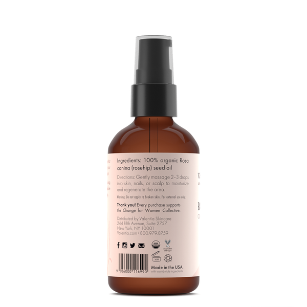 Rosehip Oil - Natural Trans-retinoic Acid + Beta-carotene *SALE* - Valentia Skincare