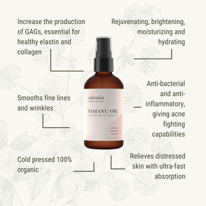 Tamanu Oil - 100% Cold Pressed Organic - Valentia Skincare