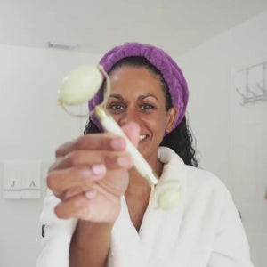 Jade Facial Roller - Handcrafted Natural Jade